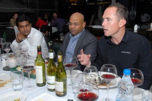 Steve with the Pernod Ricard India team at Toscano