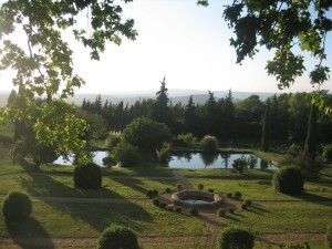 The gardens of the château