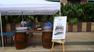 A view of the Grover Zampa stall