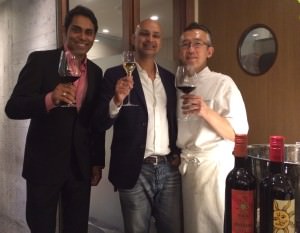 Sachin Chowdhery, entrepreneur and author, Rajeev Samant, Founder & CEO, Sula Vineyards, Chef Okamoto, 3-star Michelin Chef
