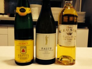 The white wines