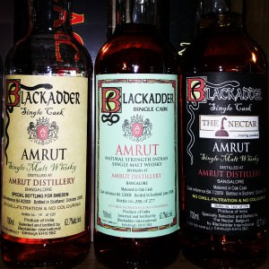 Steckel owns some rare Blackadder bottled Amrut variants