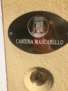 The old brass doorbell on the wall. That's all that announces Cantina Bartolo Mascarello