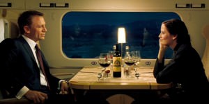 Bond and Vesper sip on Chateau Angelus in Casino Royale