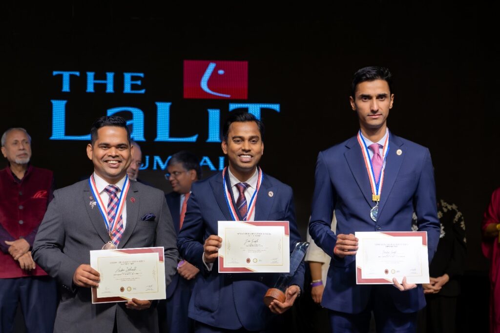 The winners: (from left) Amber Deshmukh, Jai Singh, Pankaj Singh